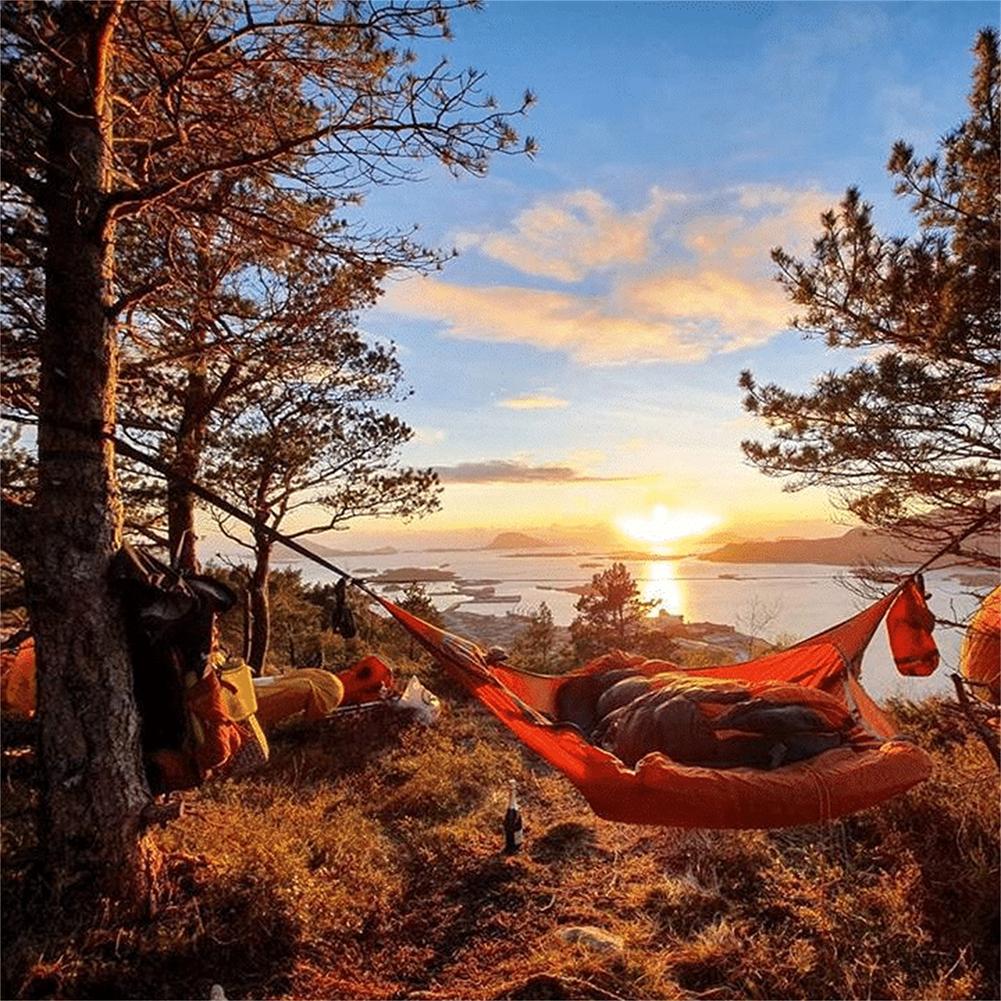 Cheap Goat Tents Portable Summer Camping Hammock Outdoor Multi Person Tear Proof Sleep Hammock Tent Suspension Kit Sleeping Swing   